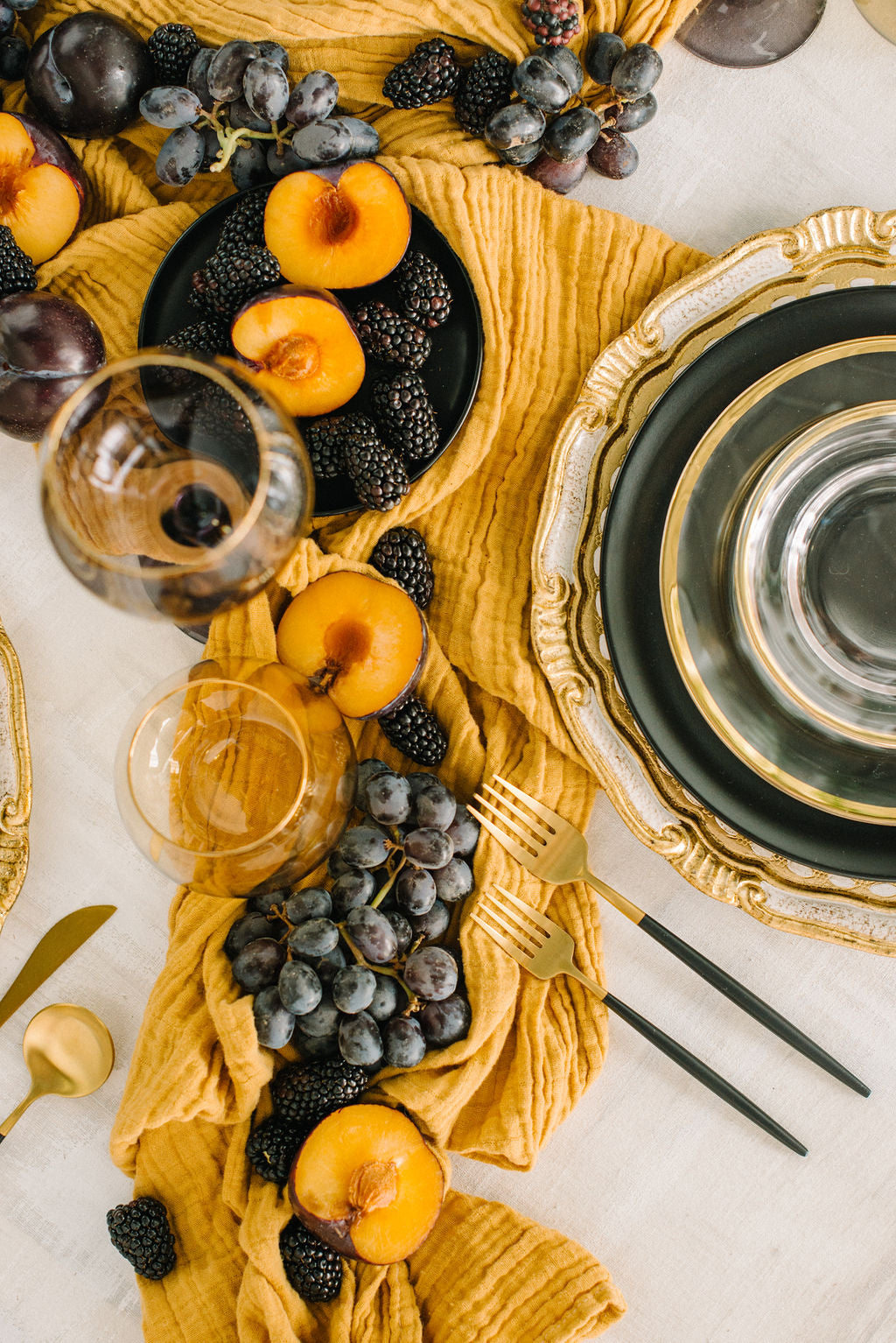 Organic Cotton Table Runner – Oro