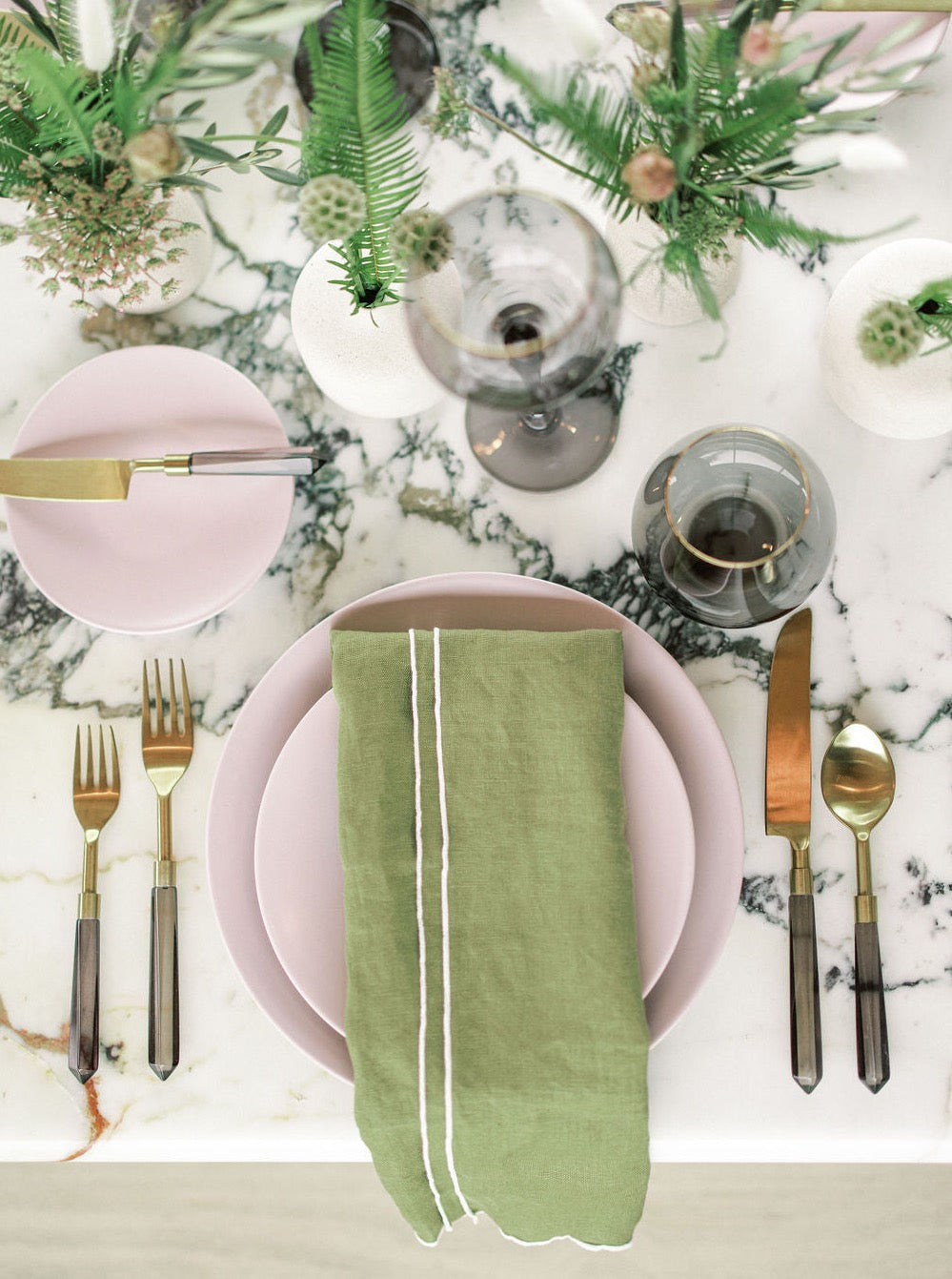 Casa Fina Ceramic Dinnerware – Misty Lilac (Set of 4)