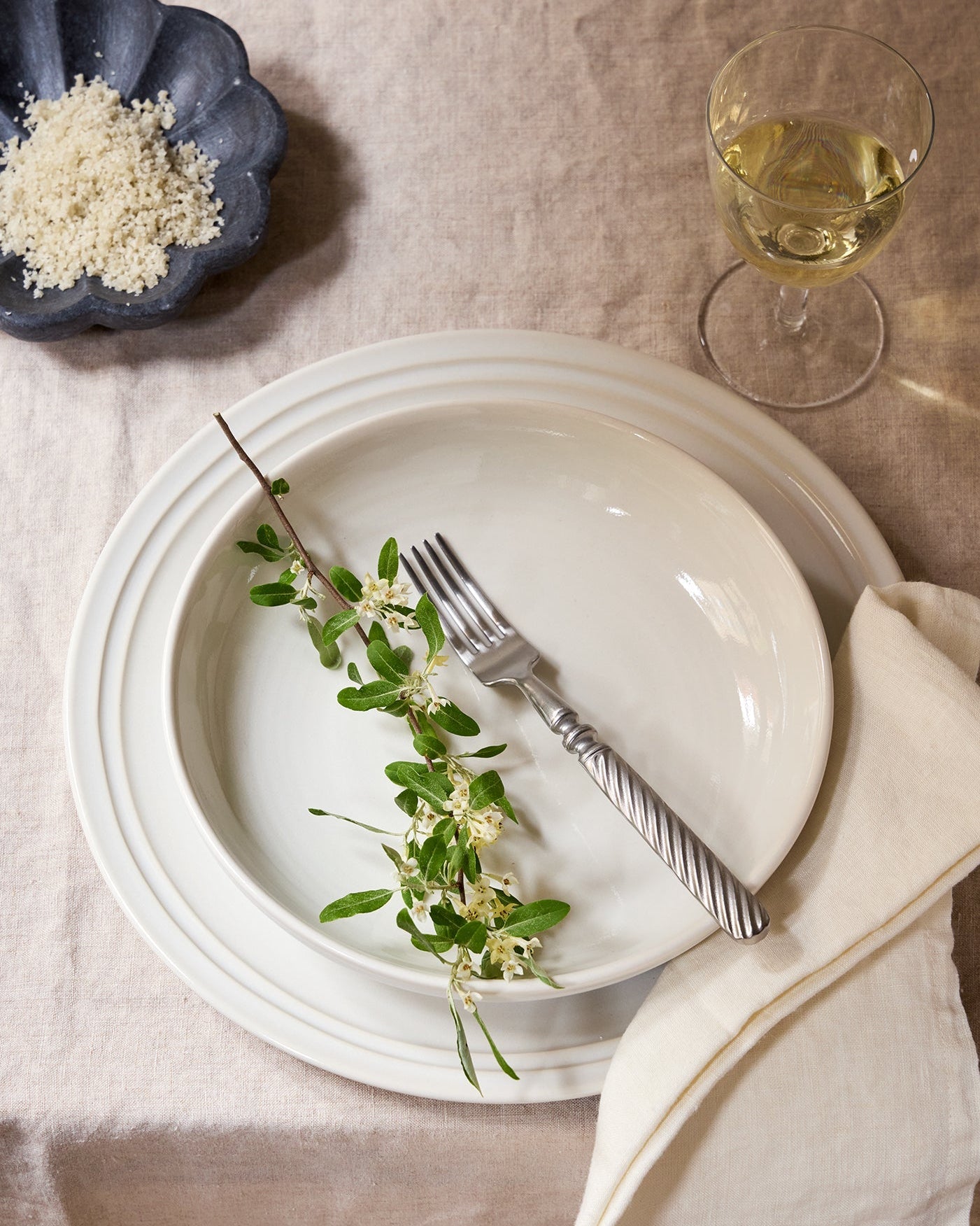 Marcigny Brushed Stainless Steel 5 Piece Cutlery Set - Service for 1