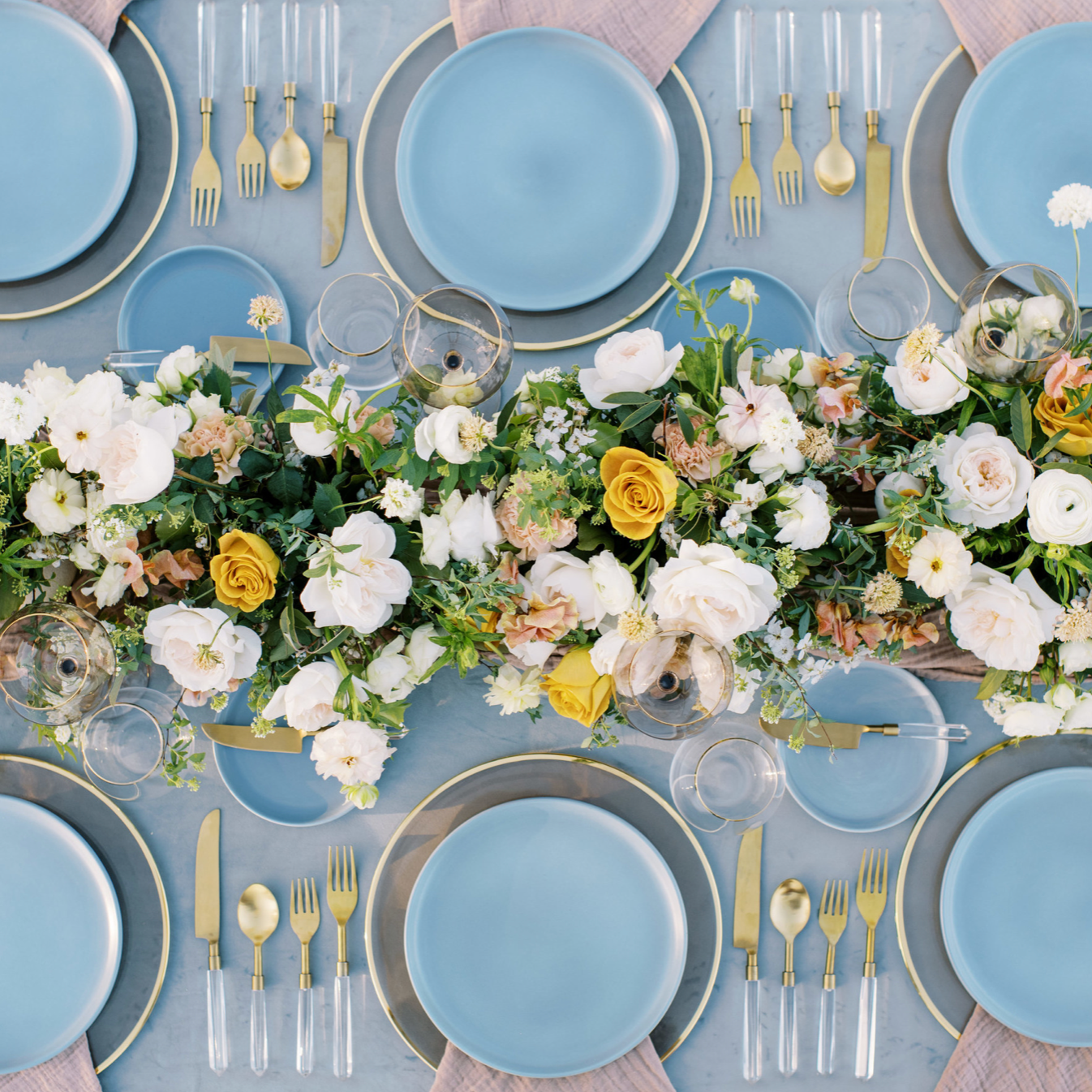 Prism Flatware – Clear + Gold (6-Piece Set)