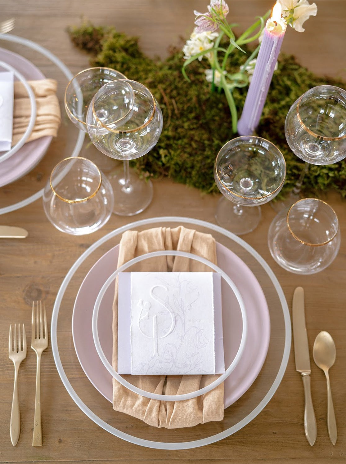 Casa Fina Ceramic Dinnerware – Misty Lilac (Set of 4)