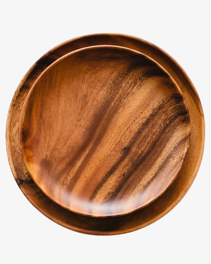 ACACIA WOOD PLATES RENTAL RESALE