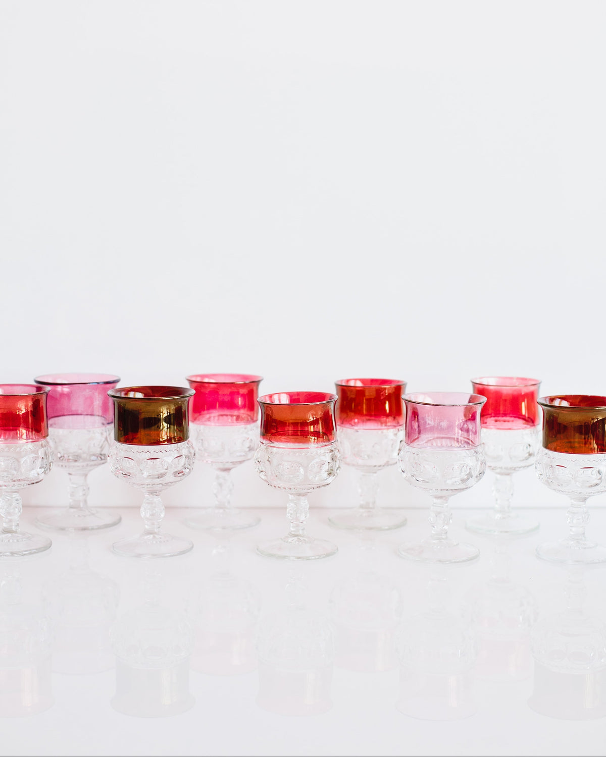 The Pressed Glass Collection - Water/Wine Goblet - RENTAL RESALE