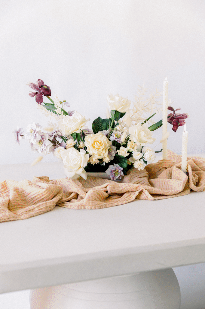 Organic Cotton Table Runner – Slate