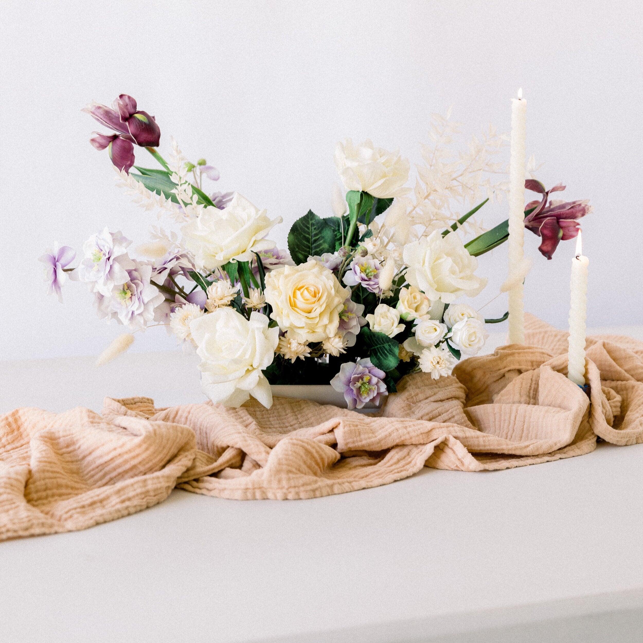 Organic Cotton Table Runner – Nude