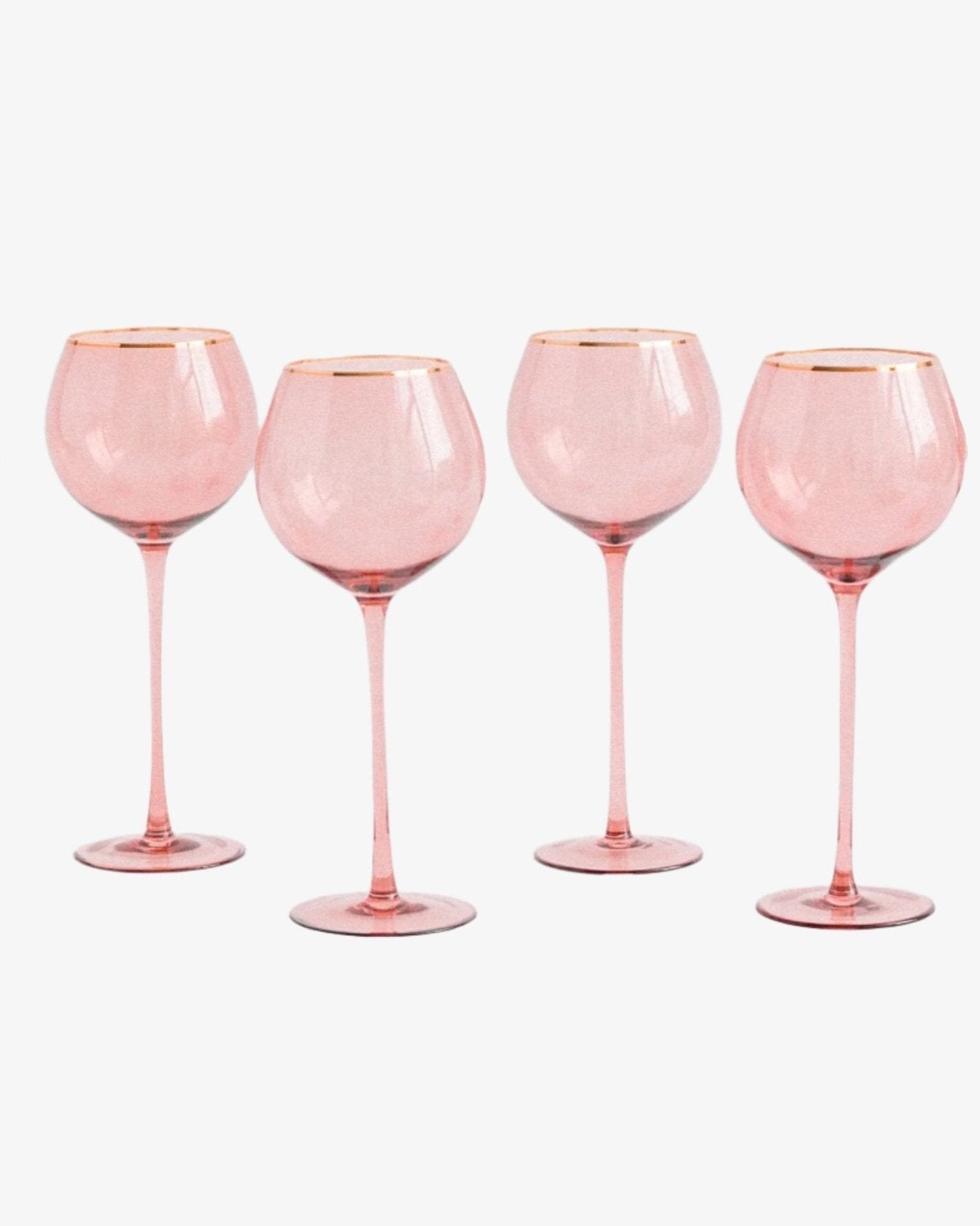Siren White Wine Goblets – Pinot with Gold Rim (Set of 4)