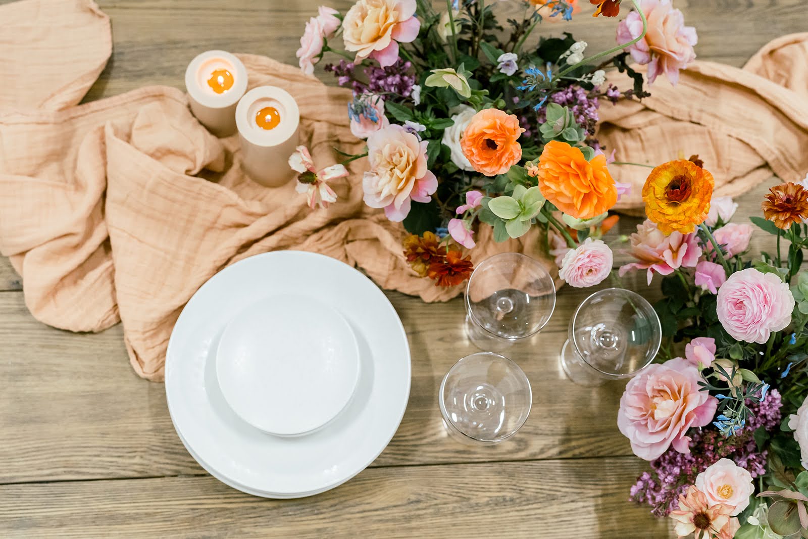 Organic Cotton Table Runner – Nude