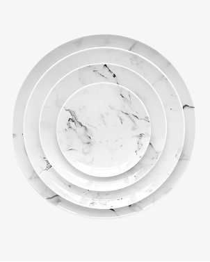 MARBLED DINNERWARE // RENTAL RESALE
