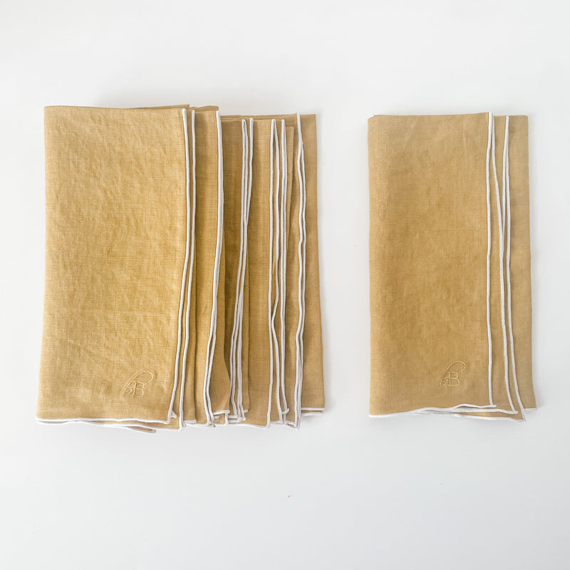 STONE WASHED LINEN NAPKINS // SET OF 6