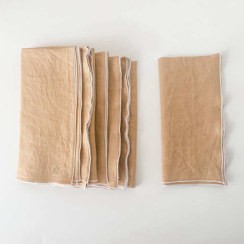 STONE WASHED LINEN NAPKINS // SET OF 6