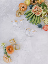 SIREN STEMWARE // CLEAR+GOLD