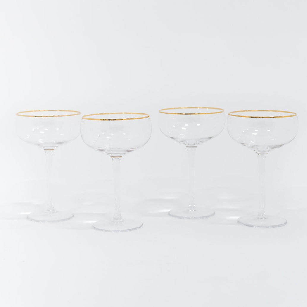 SIREN STEMWARE // CLEAR+GOLD