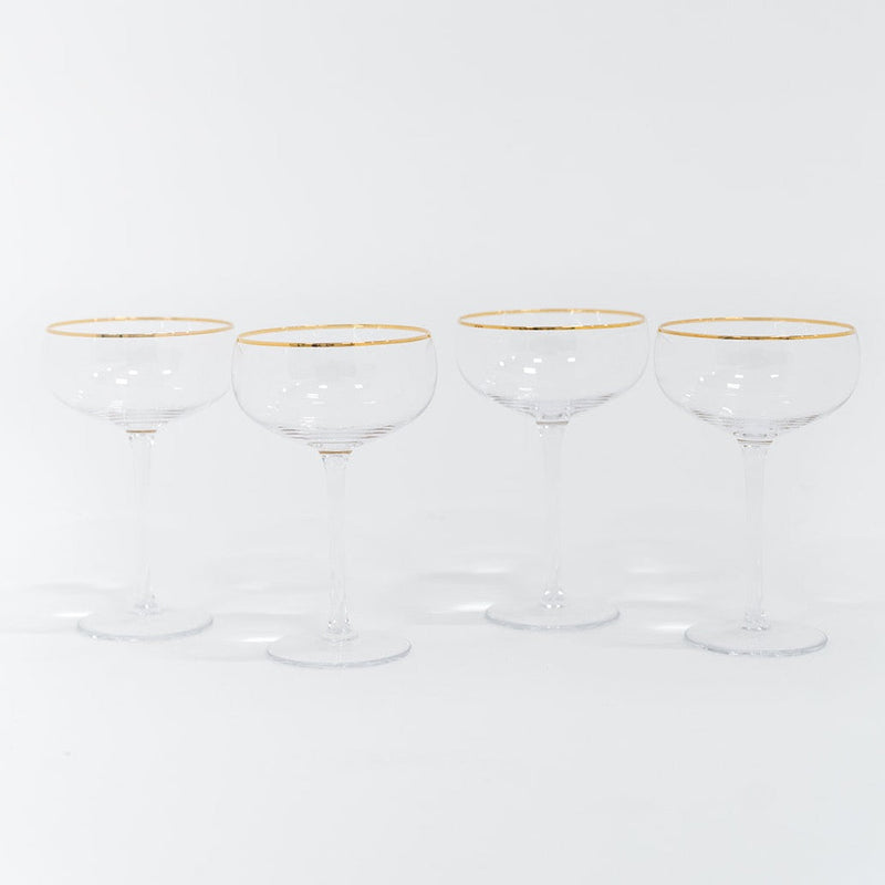 SIREN STEMWARE // CLEAR+GOLD