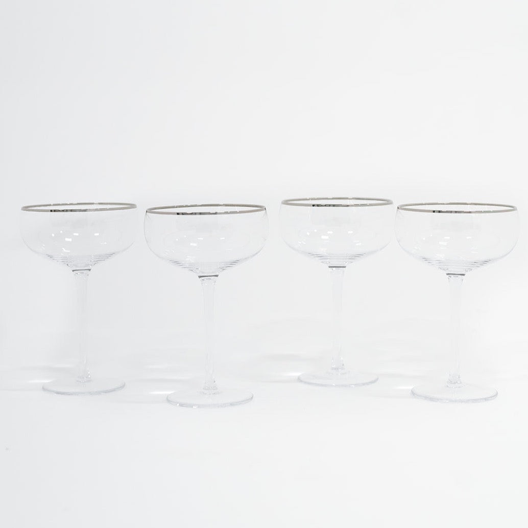 SIREN STEMWARE // CLEAR + PLATINUM