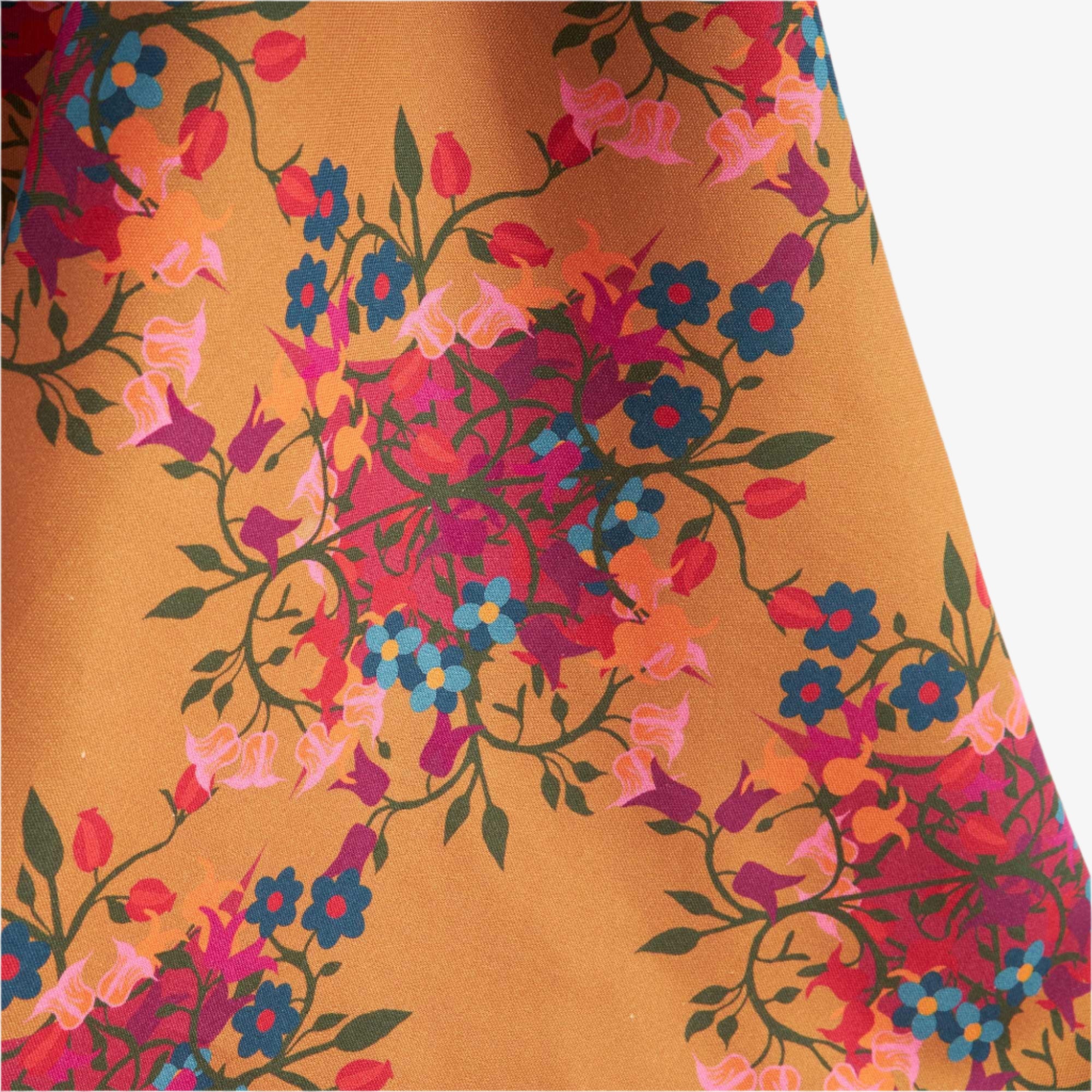 Tablecloth Blumen Orange