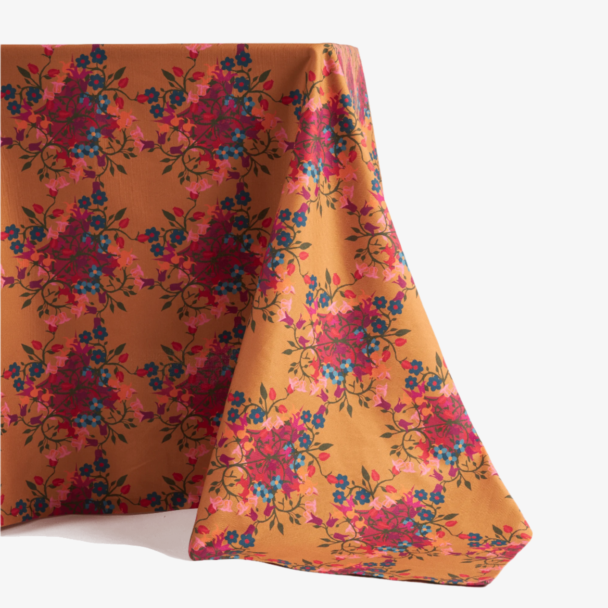 Tablecloth Blumen Orange