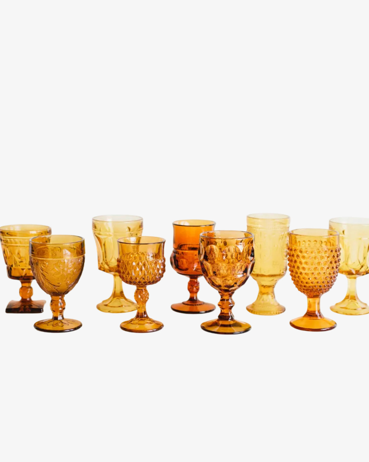 The Pressed Glass Collection - Water/Wine Goblet - RENTAL RESALE