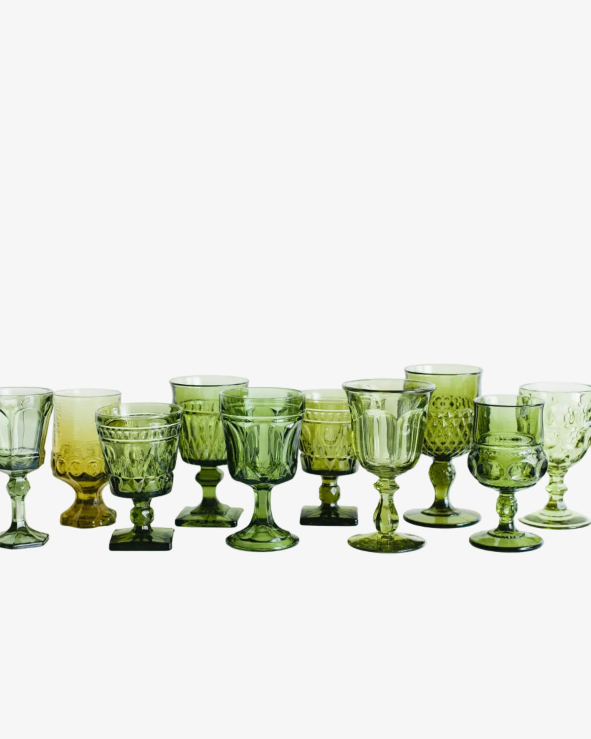 The Pressed Glass Collection - Water/Wine Goblet - RENTAL RESALE