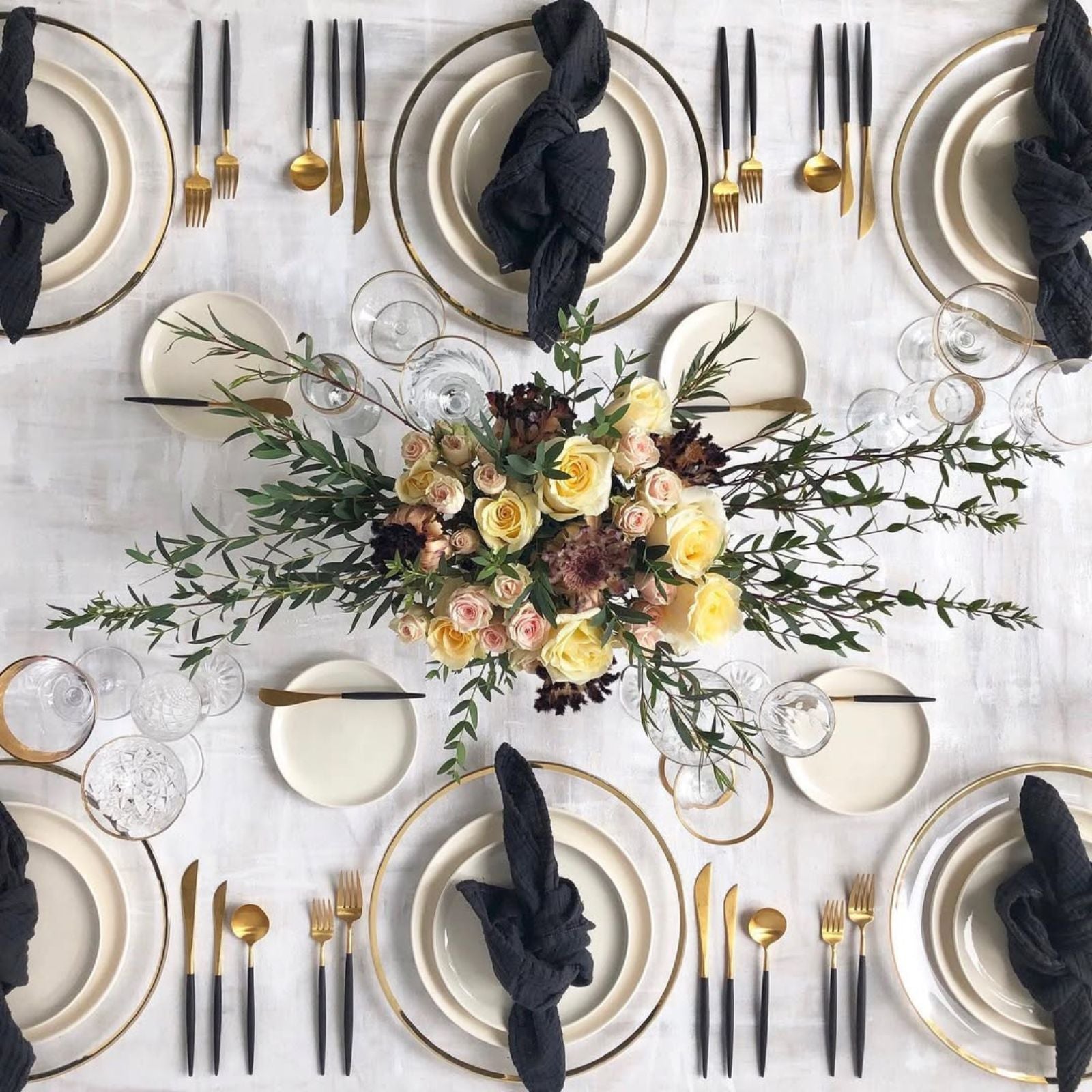 Organic Cotton Napkins – Charcoal (Set of 4)