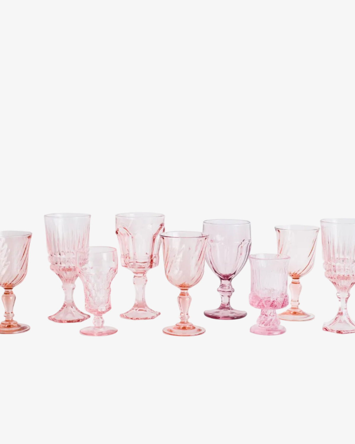 The Pressed Glass Collection - Water/Wine Goblet - RENTAL RESALE