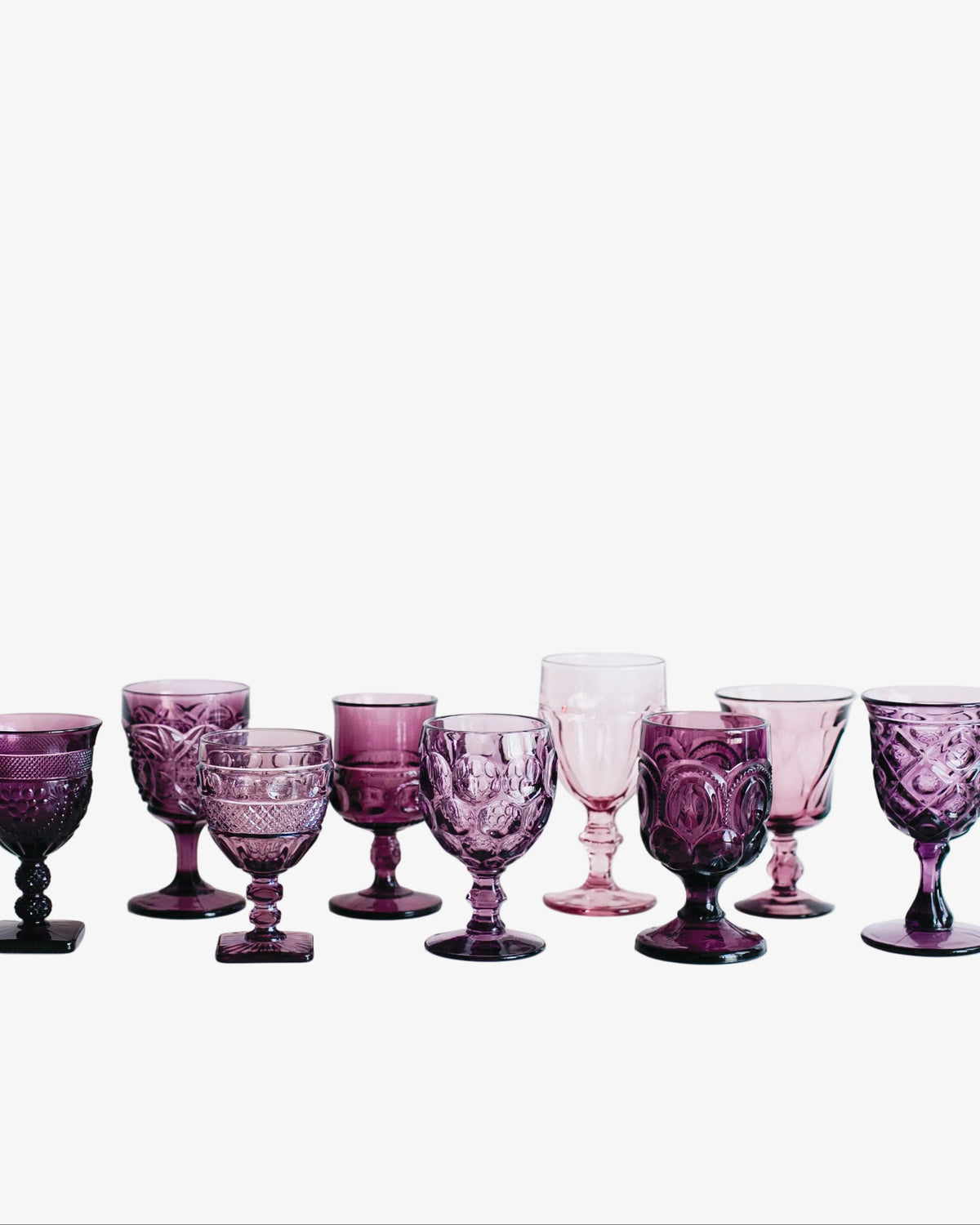 The Pressed Glass Collection - Water/Wine Goblet - RENTAL RESALE