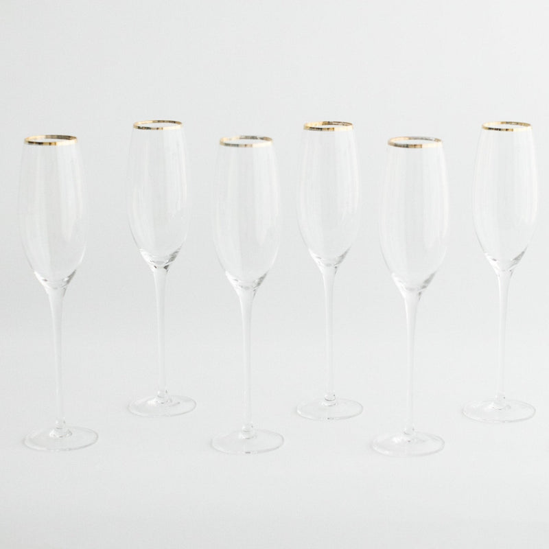 SIREN STEMWARE // CLEAR+GOLD