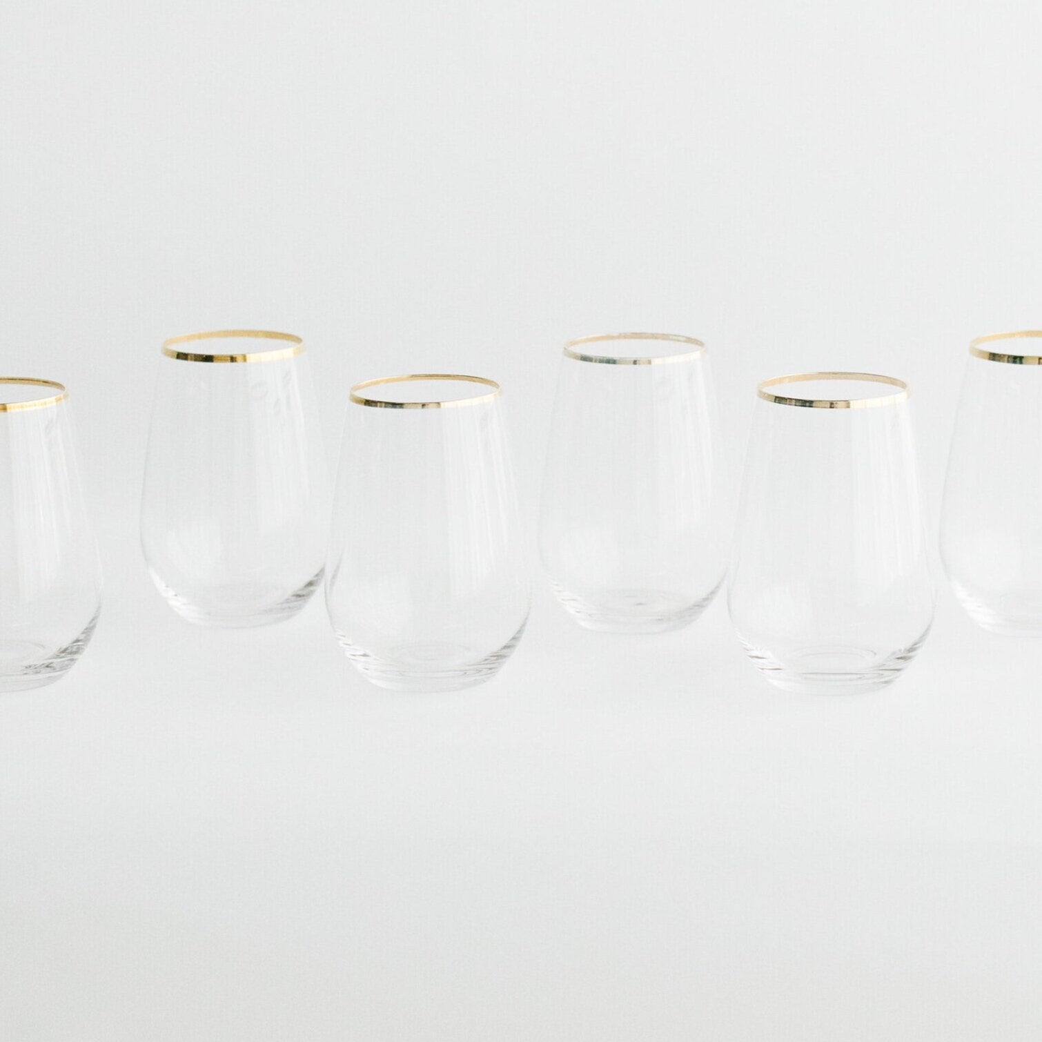 SIREN STEMWARE // CLEAR+GOLD