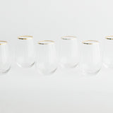 SIREN STEMWARE // CLEAR+GOLD