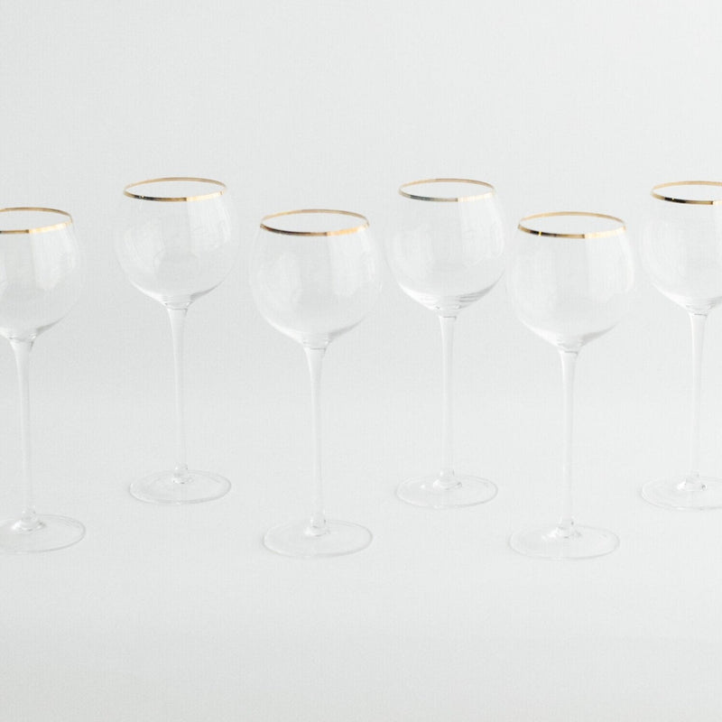 SIREN STEMWARE // CLEAR+GOLD