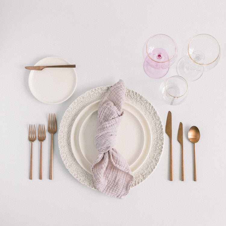 Organic Cotton Napkins – Misty Lilac (Set of 4)