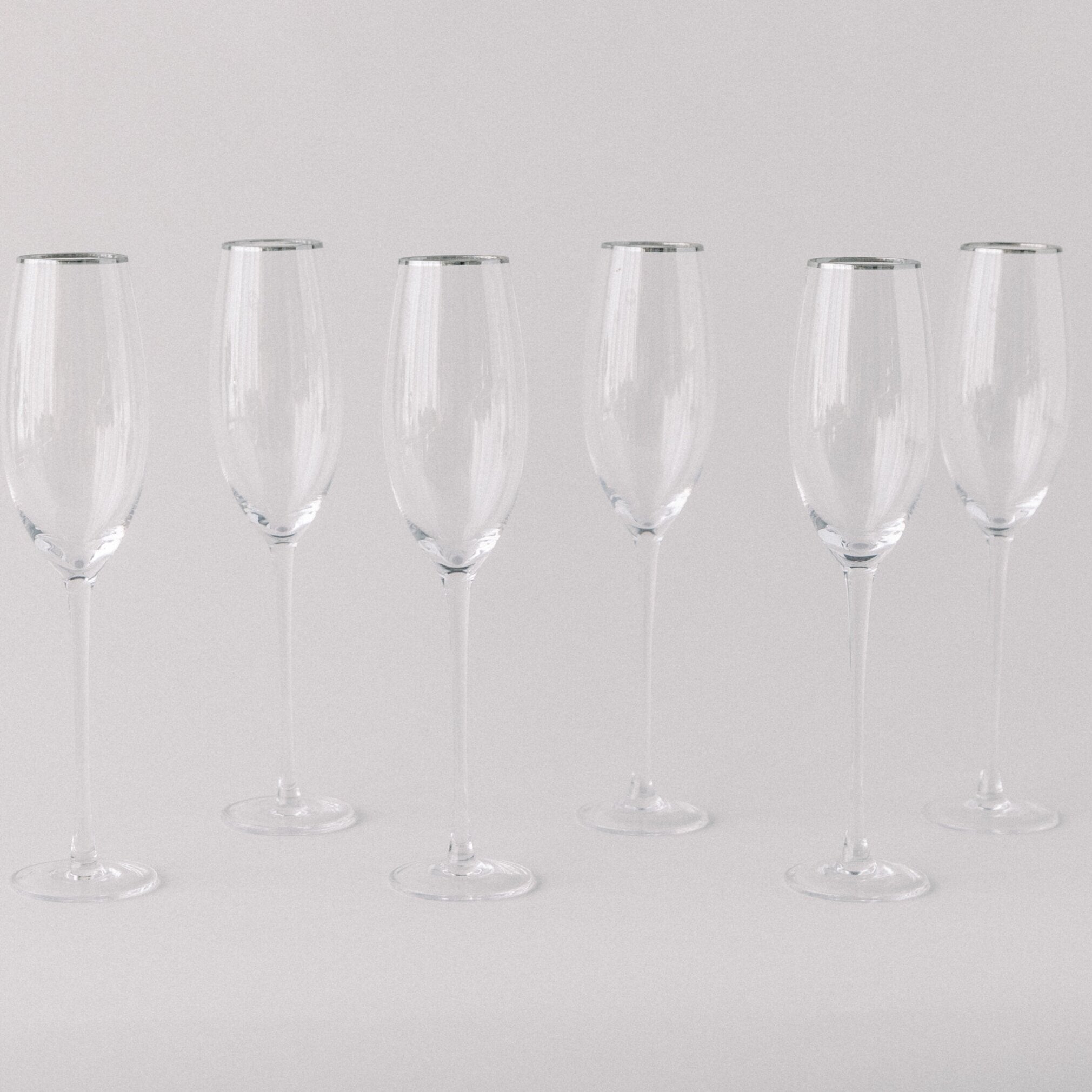 SIREN STEMWARE // CLEAR + PLATINUM