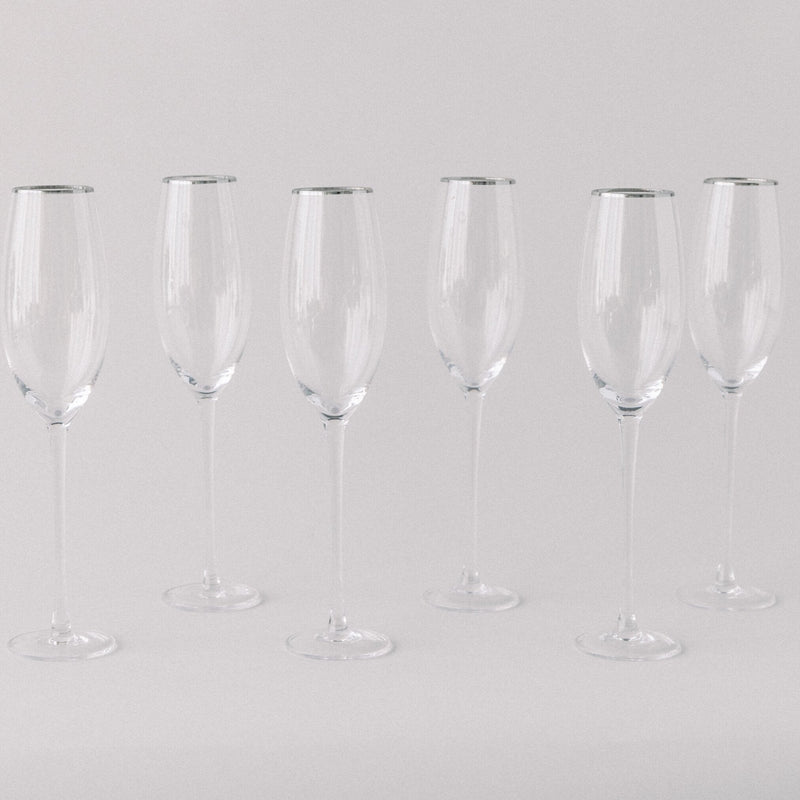 SIREN STEMWARE // CLEAR + PLATINUM