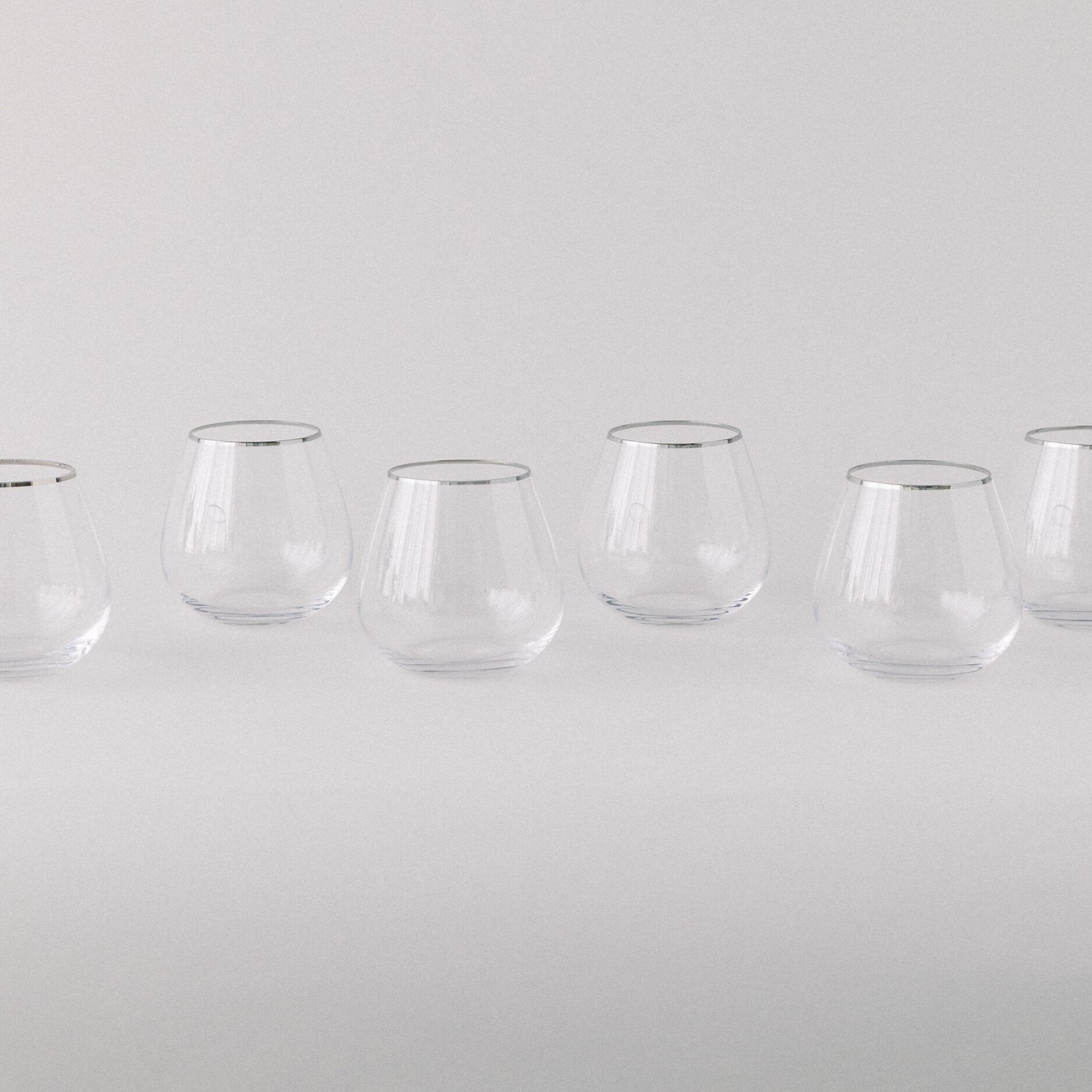 SIREN STEMWARE // CLEAR + PLATINUM