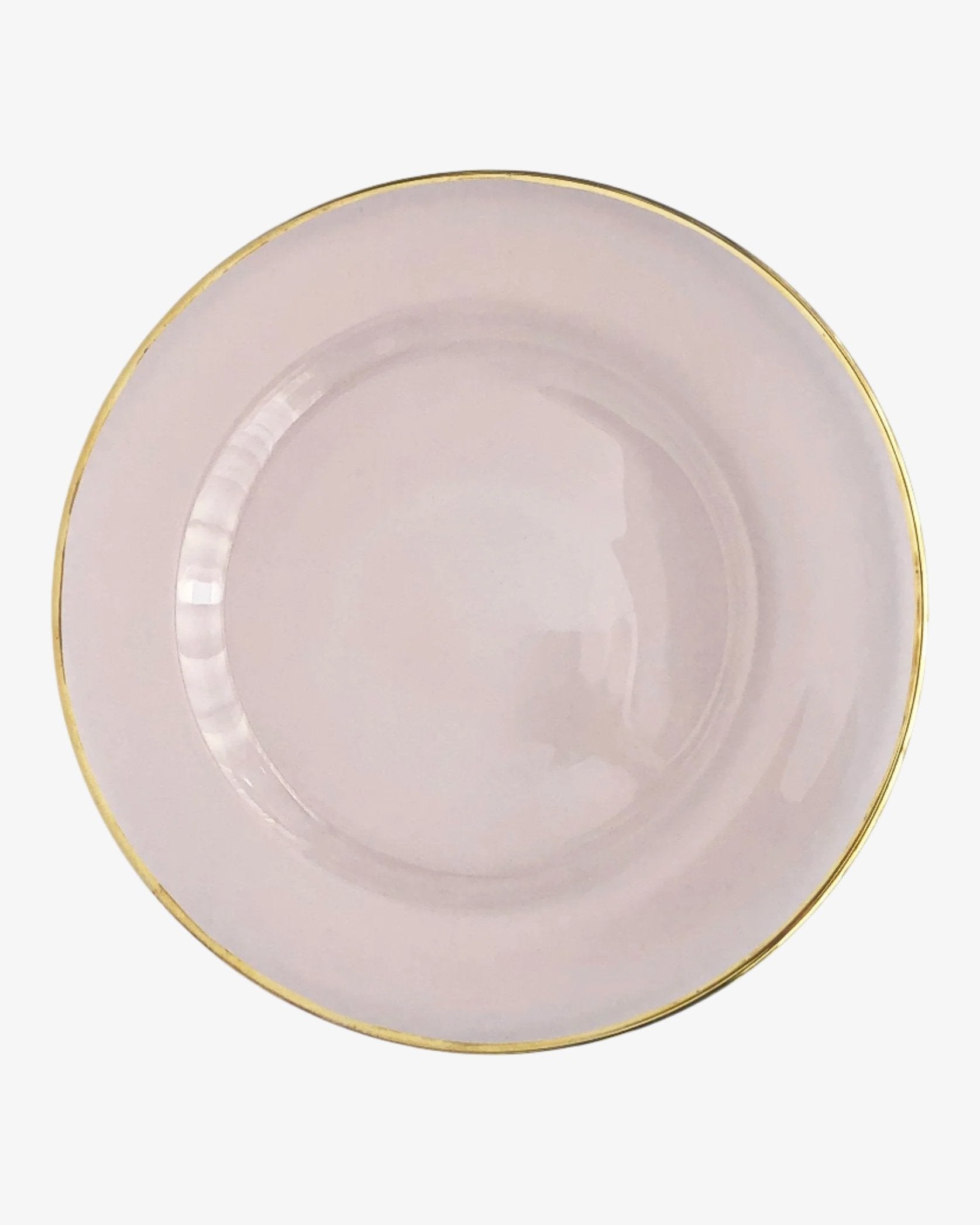 SIREN CHARGER PLATE IN ROSEWATER + GOLD