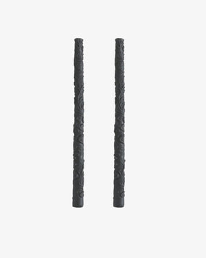 Flora Tapers – Charcoal