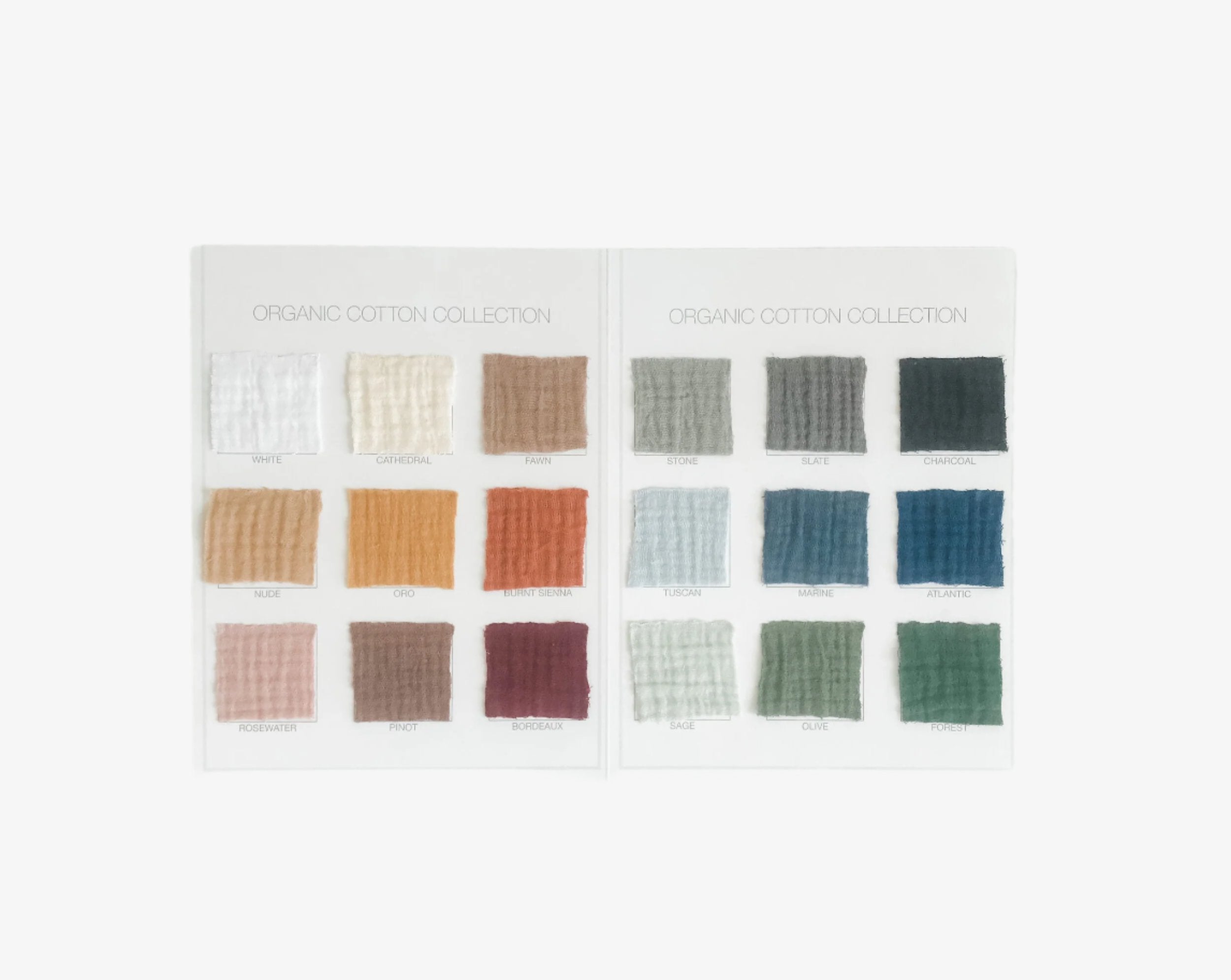 Organic Cotton Swatch Book