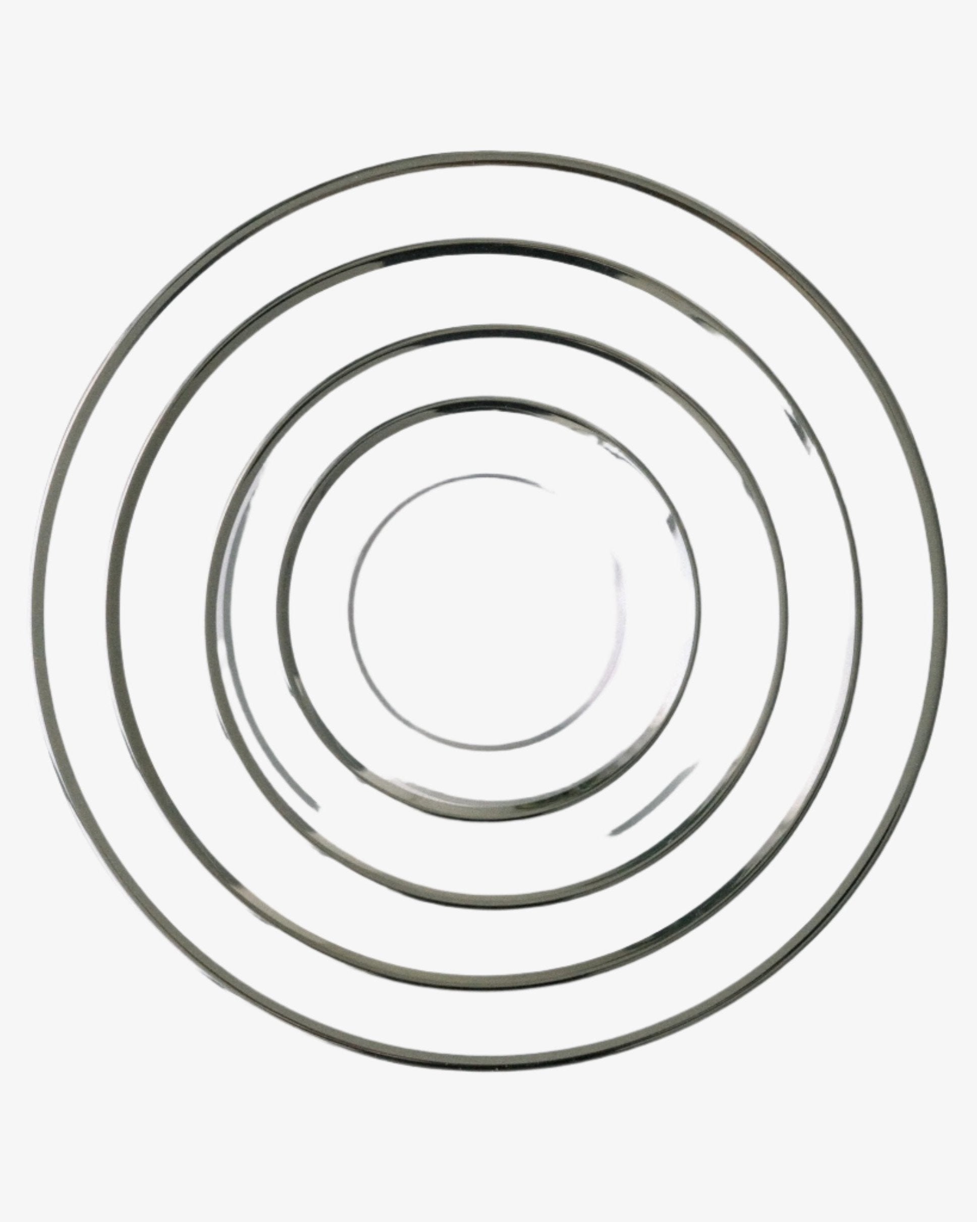 SIREN DINNERWARE // CLEAR + PLATINUM