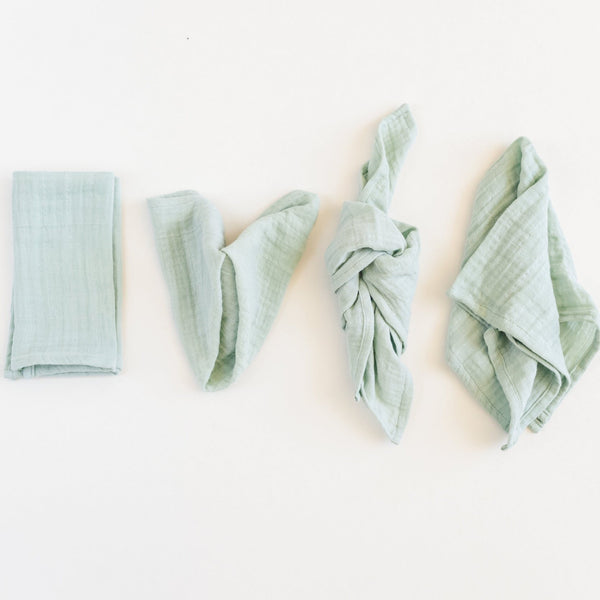 Borrowed Blu Cotton Crinkle Napkins (Set of 6), 11 Colors, 100% Organic  Cotton on Food52